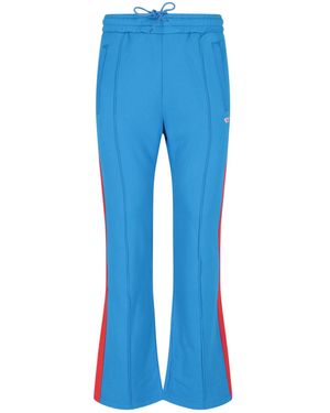 DIESEL Two-Tone Straight-Leg Trousers - Blue