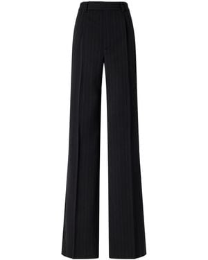Saint Laurent Casual Trousers With Belt Loops - Black