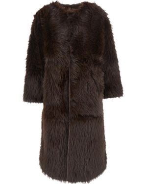 Urbancode Reversible Faux Fur Coat - Brown