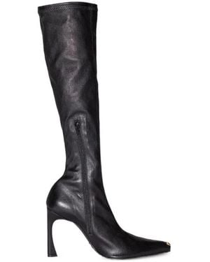 Marine Serre High-Heeled Boots - Black