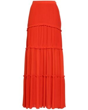 Tory Burch Ruffled Skirt - Red