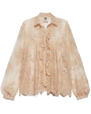 Aniye By Lace Sheer Shirt - Natural