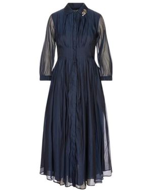 Max Mara 'S Stmvetro Organza Shirt Dress - Blue