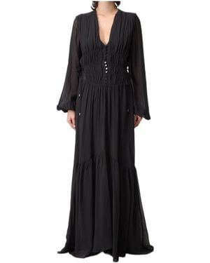 Isabel Marant Isabel Marant Étoile Briane V-Neck Long Dress - Black