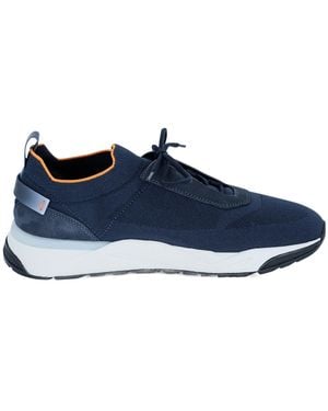 Santoni Flin Slip-On Trainers - Blue