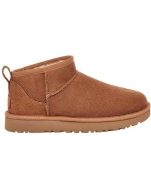 UGG Round Head Snow Boots - Brown