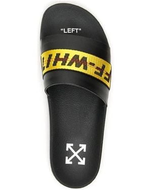 Off-White c/o Virgil Abloh Industrial Logo Slides - Black
