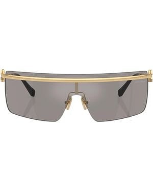 Miu Miu Eyewear Single Lens Sunglasses - White