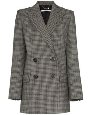 Givenchy Plaid Wool Suit Jacket - Gray