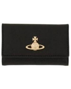 Vivienne Westwood Logo Plaque Wallet - Black