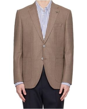 BOSS Long-Sleeved Suit Jacket - Brown