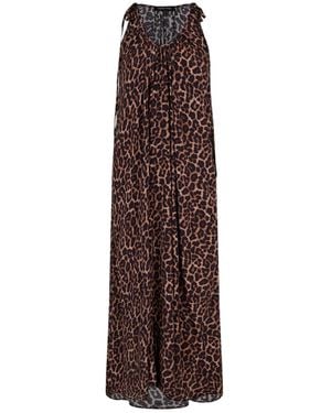 Anine Bing Patterned Dress - Brown