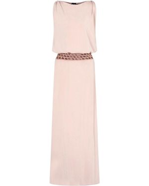 Giorgio Armani Metallic-Threading Dress - Pink