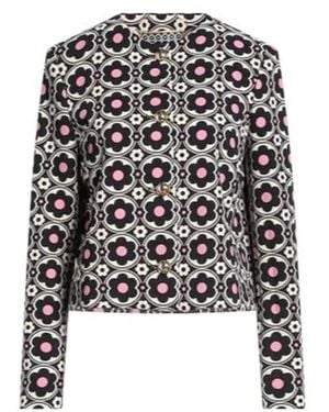 MAX&Co. Printed Suit Jacket - Black