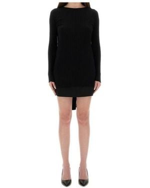 Moschino Jeans Bow Detail Mini Dress - Black