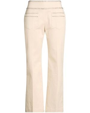 Weekend by Maxmara Stretch Twill Bootcut Pants - Natural