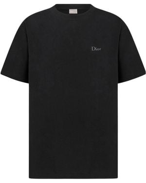 Dior T-Shirt With Embroidery, Regular Fit - Black
