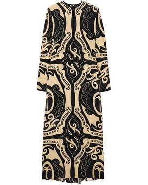 Johanna Ortiz Printed Silk-Crepe Midi Dress - White