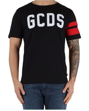 Gcds Logo Regular T-Shirt - Black