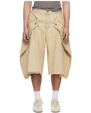 Lu'u Dan Distressed Denim Shorts - Natural