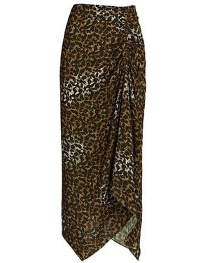 Isabel Marant Azaria Draped Midi Skirt - Green
