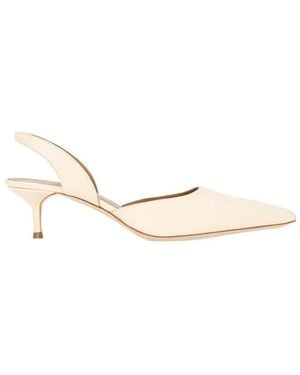 STAUD Sebastian Open-Heel High-Heel Sandals - Natural