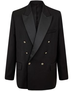 CASABLANCA Lapel Long-Sleeved Suit Jacket - Black