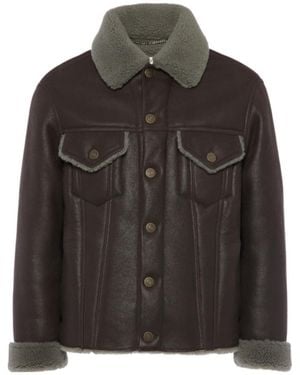 Maison Margiela Fur-Collar Jacket - Black