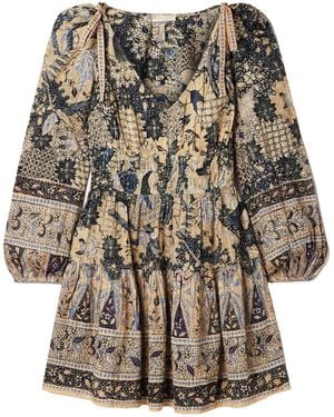 Ulla Johnson Anika Printed Cotton-Blend Voile Mini Dress - Multicolour