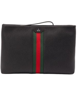Gucci Web Stripe Wallet - Black