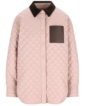 Loewe Light Quilted Jacket - Pink