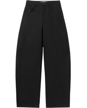 Séfr Casual Trousers With Belt Loops - Black