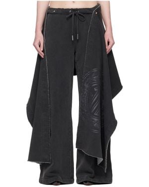 Jean Paul Gaultier Laurier Stamp Jogging Joggers - Black