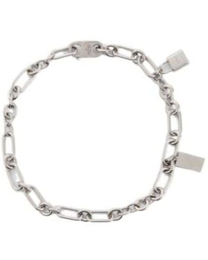 Acne Studios Padlock Necklace - White