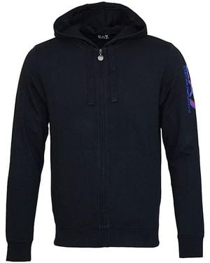 EA7 Hooded Casual Jacket - Blue