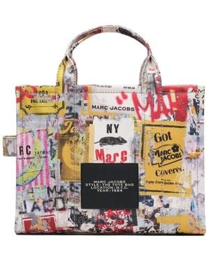 Marc Jacobs The Pop Americana Canvas Medium Tote Bag - Multicolour