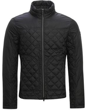 Armani Jeans High-Necked Quilted Cotton Suit - Black