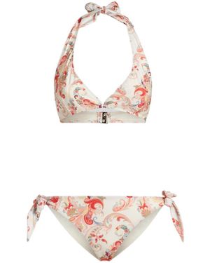 Etro Paisley Printed Bikini - Pink
