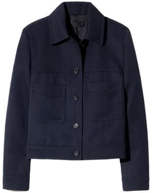 Nili Lotan Susannah Button-Up Jacket - Blue