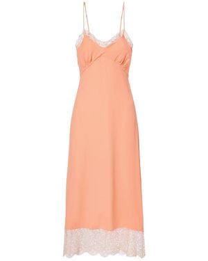 Simone Rocha Spaghetti Strap Midi Dress - Pink