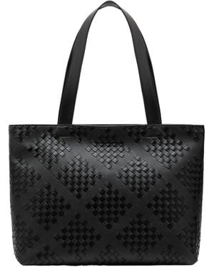 Bottega Veneta Woven Handbag - Black