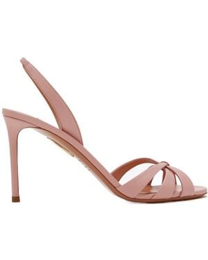 Aquazzura Strappy Knotted Sandals - Pink