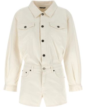 Haikure Elle Authentic Lax Short Jumpsuit - White