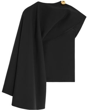 Celine Draped Top - Black