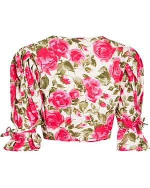 Chloé Puff Sleeve Top - Pink