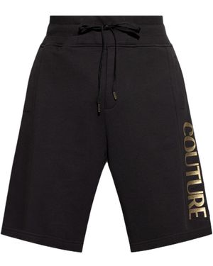 Versace Jeans Couture Couture Logo Print Shorts - Black