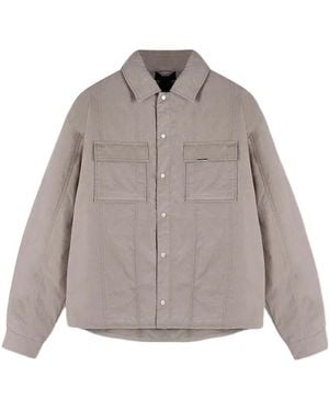 Represent Quilted Overshirt - Grey