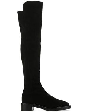 Stuart Weitzman 5005 Suede Knee-Length Boots - Black