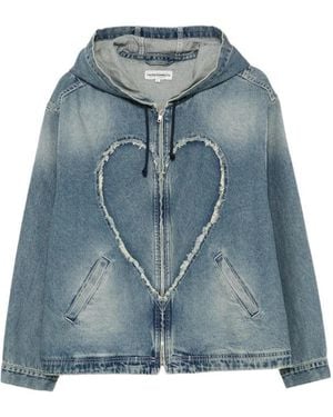 Carne Bollente Hooded Denim Jacket - Blue