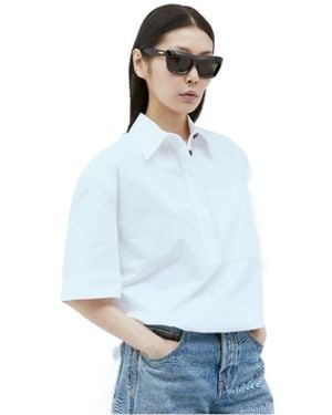 Bottega Veneta Logo Sunglasses - Blue
